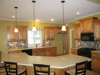 Kitchen is open for  great entertaining.