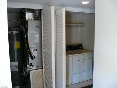 When you walk in the front door, the laundry and HVAC/Water Heater are to the right.