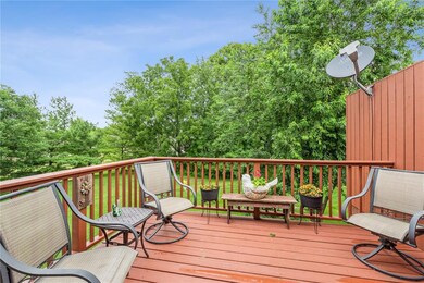 Deck looking over large greenspace