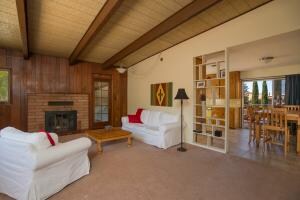 Living room into kitchen