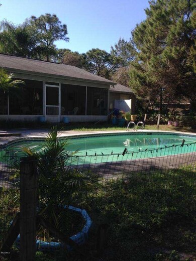 pool and screened porch