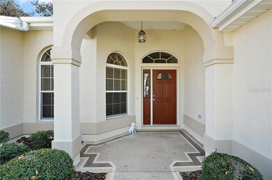 Elegant covered front entrance