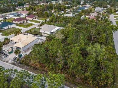 South aerial of the lot.
