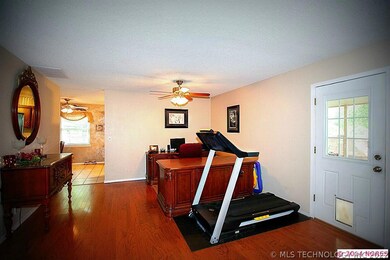 Formal dining area, currently used as an office wi