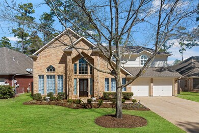 This home offers great curb appeal with its mature trees and pretty landscaping.