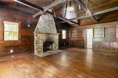Living Room - Italian Stone Fireceplace