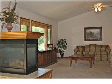 STUNNING VAULTED LIVINGROOM - Features 3-Way Firep