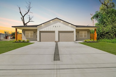 7817 Beckley Street #A/B is a duplex with each unit including 3 bedrooms, 2 baths, and a spacious backyard for outdoor activities.