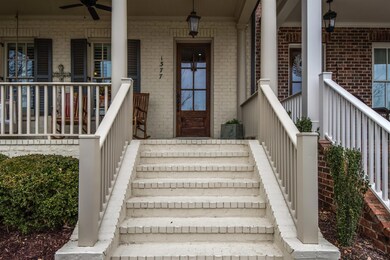 Perfect porch for morning coffee with neighbors