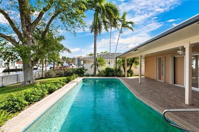 Pool with well-sized backyard and covered patio