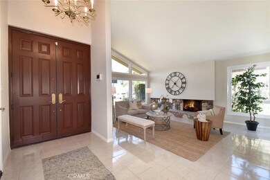 Double -door entry and step-down living room