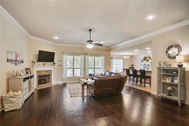 Spacious living area with 10ft ceiling