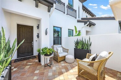 Private courtyard entry