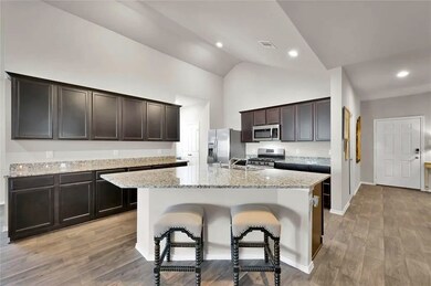 LOTS of countertop space and cabinets