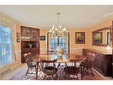 Dining Room features Two Built in Corner Cabinets,