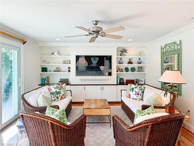 family room directly off the large patio