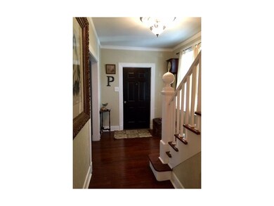 View of hallway from kitchen