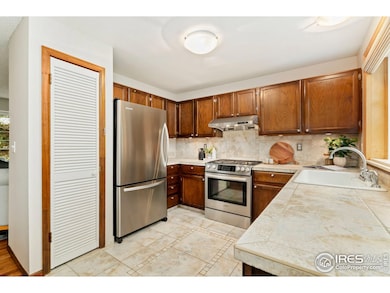 Stainless steel appliance plus pantry