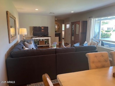 Living room with dining area