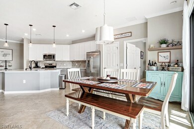 Dining area can be used as a formal space or a bre