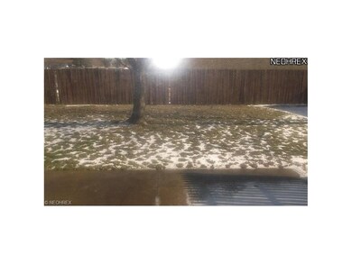 Back yard from the Kitchen window. Patio is in for