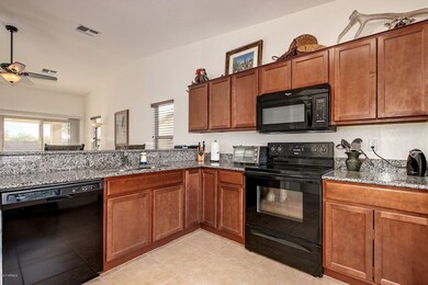 Kitchen with granite counter tops