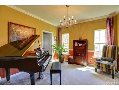 Dining Room with Chandelier