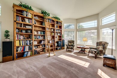 Custom Library in Living Room