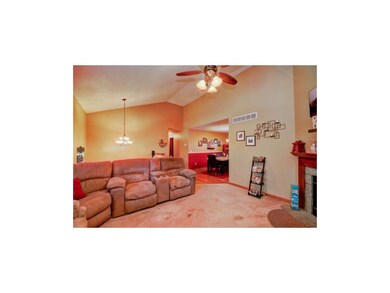 Another View of Living Room Into Open Dining Area