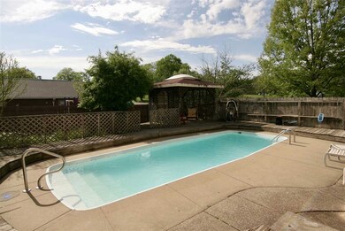 Another view of the pool and the cabana.