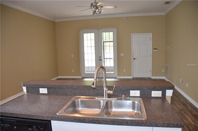 Kitchen Island overlooking the Family Room