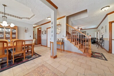 Warm and inviting entryway.
