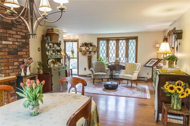 Open concept dining & living room.