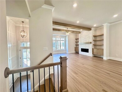 Living room is situated in the front of the home s