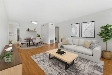 Virtual Staged Living/Dining Area