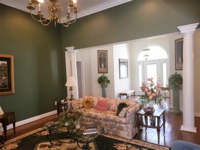 Living room to foyer view.