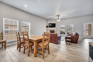Large dining room perfectly situated in between th