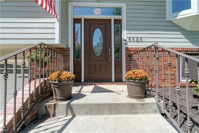 Wide entry with newer door with beautiful surround