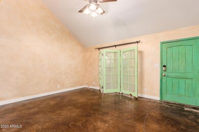 Custom stained slab concrete floors