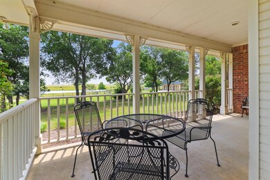 Relaxing lounge area on front porch