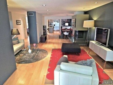 Family Room with Modern Custom Fireplace