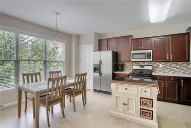 Light and bright kitchen with large windows, pantr