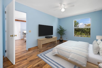 Digitally staged bedrrom