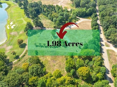 Bird's eye view of this beautiful 1.98 acre lot.