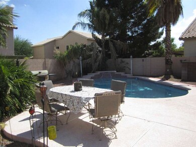 Pool and extra patio area
