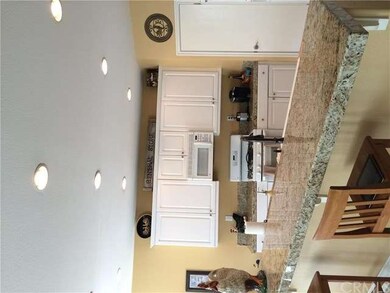 kitchen with granite counters and island