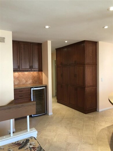 Huge Custom Cabinets! Wine Fridge with Custom Ligh
