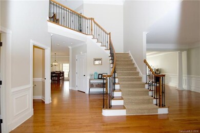 Two story entry foyer