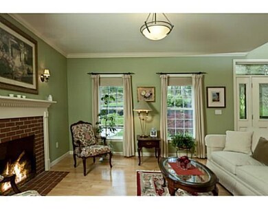 Living Room. The elongated windows...