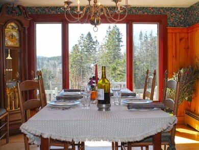 Dining room with view over the inlet...